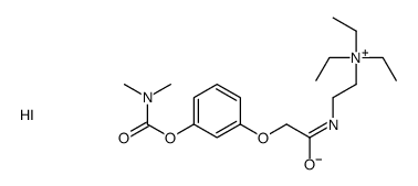 2-[[2-[3-(dimethylcarbamoyloxy)phenoxy]acetyl]amino]ethyl-triethylazanium,iodide Structure