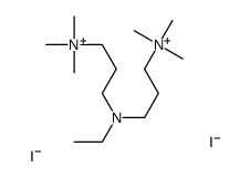 3-[ethyl-[3-(trimethylazaniumyl)propyl]amino]propyl-trimethylazanium,diiodide Structure