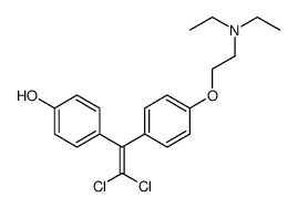 4-[2,2-dichloro-1-[4-[2-(diethylamino)ethoxy]phenyl]ethenyl]phenol结构式
