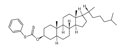 S-phenyl-O-3β-cholestanyldithiocarbonate结构式