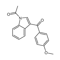 1-[3-(4-methoxybenzoyl)indol-1-yl]ethanone Structure