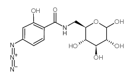 6-(4-azido-2-hydroxybenzamido)- 6-deoxy-d-glucopyranose Structure