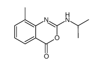 2-isopropylamino-8-methyl-4H-3,1-benzoxazin-4-one结构式