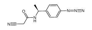 N-(cyanoacetyl)-1-(4-azidophenyl)ethyl amide结构式