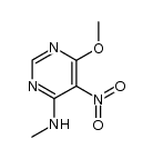 (6-methoxy-5-nitro-pyrimidin-4-yl)-methyl-amine结构式