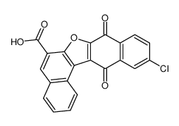 6-Carboxy-11-chlor-dinaphthofuran-8,13-dion结构式