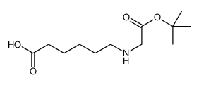 6-[[2-[(2-methylpropan-2-yl)oxy]-2-oxoethyl]amino]hexanoic acid结构式