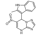 7-(2-Methyl-1H-indol-3-yl)-6-nitro-4,7-dihydro-[1,2,4]triazolo[1,5-a]pyrimidine Structure