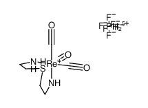 fac-[Re(CO)3(2,2'-diaminodiethyl sulfide)]PF6 Structure