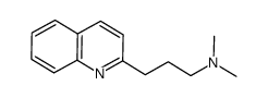 N,N-dimethyl-3-(quinolin-2-yl)propan-1-amine结构式