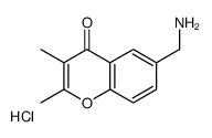 6-(aminomethyl)-2,3-dimethylchromen-4-one,hydrochloride结构式