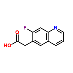 (7-Fluoro-6-quinolinyl)acetic acid picture