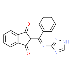 2-(2-(3H-2,3,5-TRIAZOLYL)-2-AZA-1-PHENYLVINYL)INDANE-1,3-DIONE Structure
