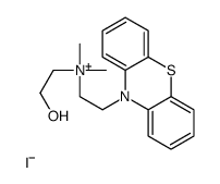 2-hydroxyethyl-dimethyl-(2-phenothiazin-10-ylethyl)azanium iodide结构式