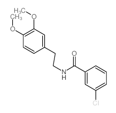 Benzamide,3-chloro-N-[2-(3,4-dimethoxyphenyl)ethyl]-结构式