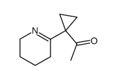 Ethanone, 1-[1-(3,4,5,6-tetrahydro-2-pyridinyl)cyclopropyl]- (9CI) Structure