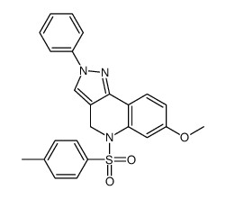 7-methoxy-5-(4-methylphenyl)sulfonyl-2-phenyl-4H-pyrazolo[4,3-c]quinoline Structure