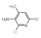 6-溴-2-氯-4-甲基吡啶-3-胺结构式