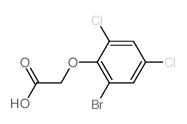 2-(2-Bromo-4,6-dichlorophenoxy)acetic acid Structure