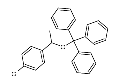 ((1-(4-chlorophenyl)ethoxy)methanetriyl)tribenzene结构式