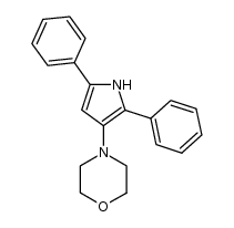 4-(2,5-diphenyl-1H-pyrrol-3-yl)morpholine结构式