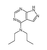 dipropyl-(1(2)H-pyrazolo[3,4-d]pyrimidin-4-yl)-amine Structure
