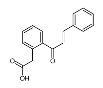 2-[2-(3-phenylprop-2-enoyl)phenyl]acetic acid Structure