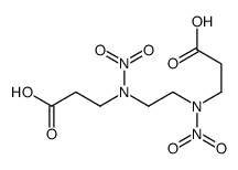 3-[2-[2-carboxyethyl(nitro)amino]ethyl-nitroamino]propanoic acid Structure