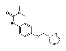 1,1-dimethyl-3-[4-(pyrazol-1-ylmethoxy)phenyl]urea结构式