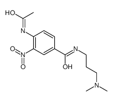 4-acetamido-N-[3-(dimethylamino)propyl]-3-nitrobenzamide Structure