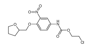 4-(β-chloroethoxycarbonyl)amino-2-nitrophenyl tetrahydrofurfuryl ether结构式