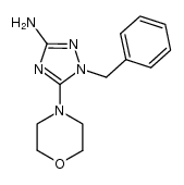 2-benzyl-3-morpholino-5-amino-2H-1,2,4-triazole Structure