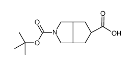 cis-2-(叔丁氧基羰基)八氢环戊二烯并[c]吡咯-5-甲酸结构式