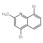 4,8-二溴-2-甲基喹啉结构式