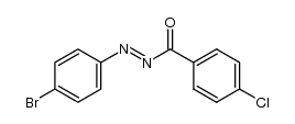 (E)-((4-bromophenyl)diazenyl)(4-chlorophenyl)methanone结构式