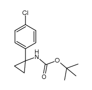tert-butyl (1-(4-chlorophenyl)cyclopropyl)carbamate Structure