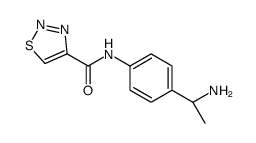 1,2,3-Thiadiazole-4-carboxamide, N-[4-[(1S)-1-aminoethyl]phenyl]- Structure