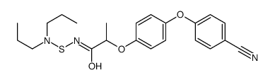 2-[4-(4-cyanophenoxy)phenoxy]-N-(dipropylamino)sulfanylpropanamide Structure