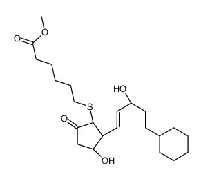 20-dimethyl-7-thiaprostaglandin E1 methyl ester Structure