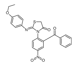 3-(2-benzoyl-4-nitrophenyl)-2-(4-ethoxyphenyl)imino-1,3-thiazolidin-4-one Structure