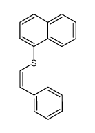 cis-1-phenyl-2-(1-naphthylthio)ethene Structure