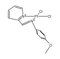 PtCl2(pyridine-2-CHN6H4OMe-p)结构式