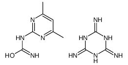 (4,6-dimethylpyrimidin-2-yl)urea,1,3,5-triazine-2,4,6-triamine结构式