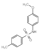 Benzenesulfonamide,N-(4-methoxyphenyl)-4-methyl- Structure