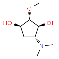 1,3-Cyclopentanediol,4-(dimethylamino)-2-methoxy-,(1-alpha-,2-bta-,3-alpha-,4-bta-)-(9CI) structure