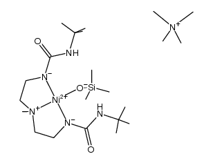 [tetramethylammonium][Ni(bis[(N'-tert-butylureido)-N-ethyl]-N-methylamine(-2H))(OSiMe3)] Structure