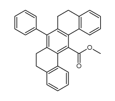 methyl 7-phenyl-5,6,8,9-tetrahydrobenzo[m]tetraphene-14-carboxylate Structure