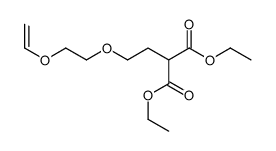 diethyl 2-[2-(2-ethenoxyethoxy)ethyl]propanedioate Structure