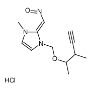 [(Z)-[1-methyl-3-(3-methylpent-4-yn-2-yloxymethyl)imidazol-2-ylidene]methyl]-oxoazanium,chloride结构式