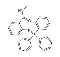 N-methyl o-(triphenylphosphoranylidene)amino benzamide结构式